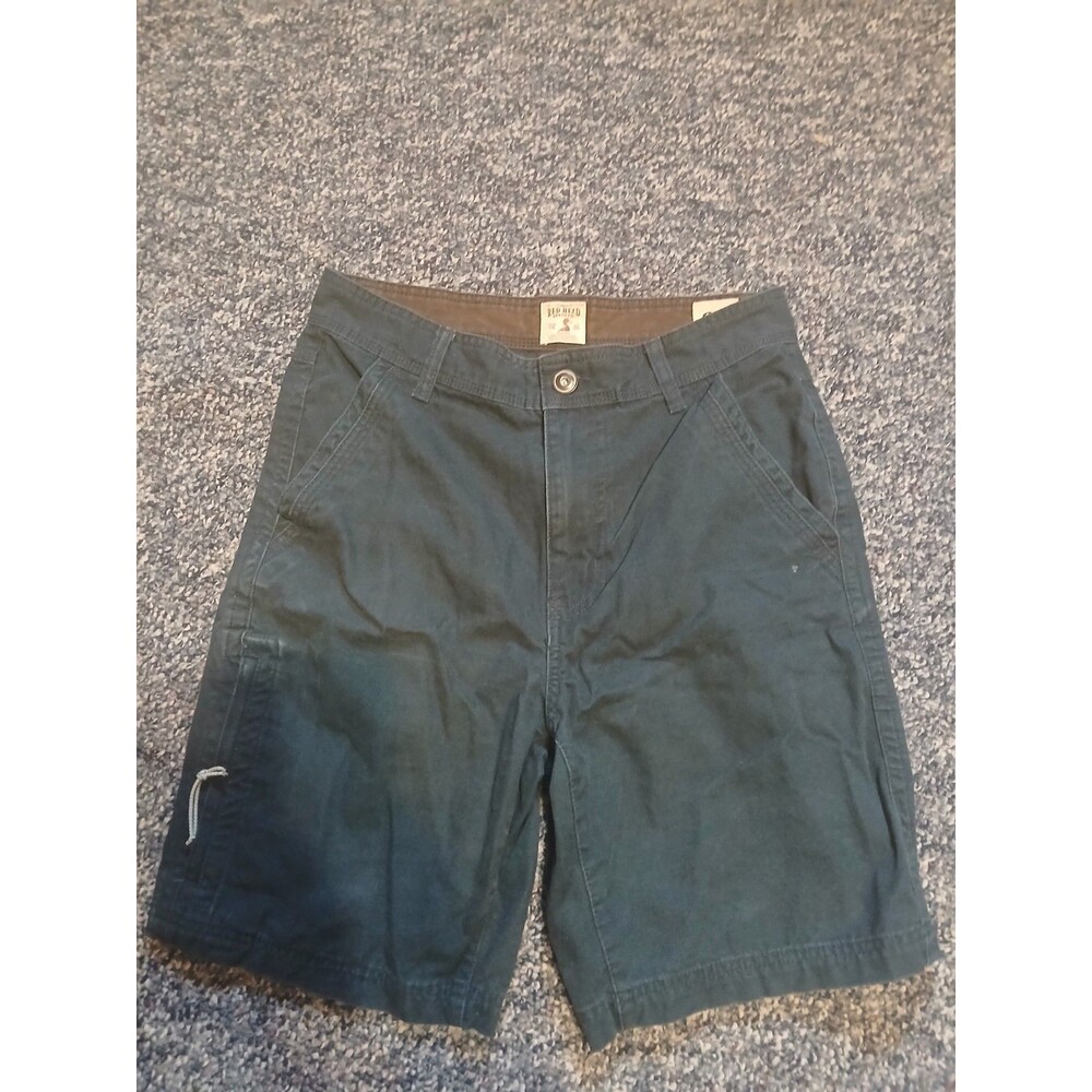 Redhead Mens Size 30 Greenish 5 Pocket Denim Cargo Shorts Cotton